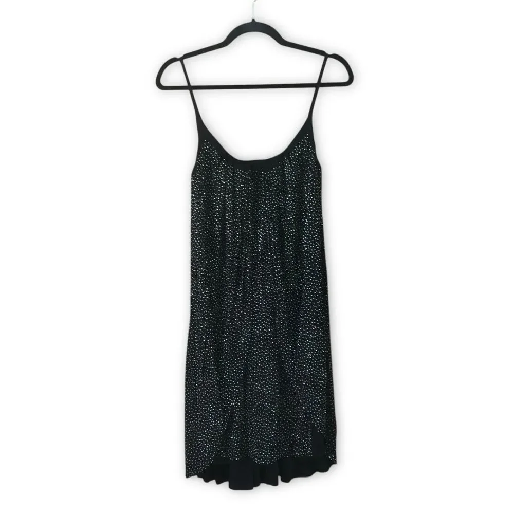 Versace for H&M Black Gold Stud Draped Mini Dress NWT Size 8 LBD Party